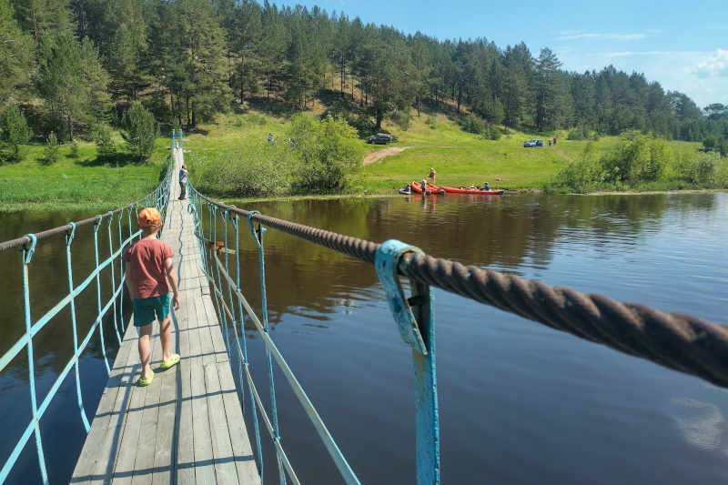 Маршрут 1 день по реке Реж на байдарке