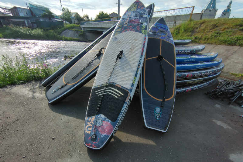 Однодневный сплав на sup-борда по реке, маршрут по реке на сапах Реж.